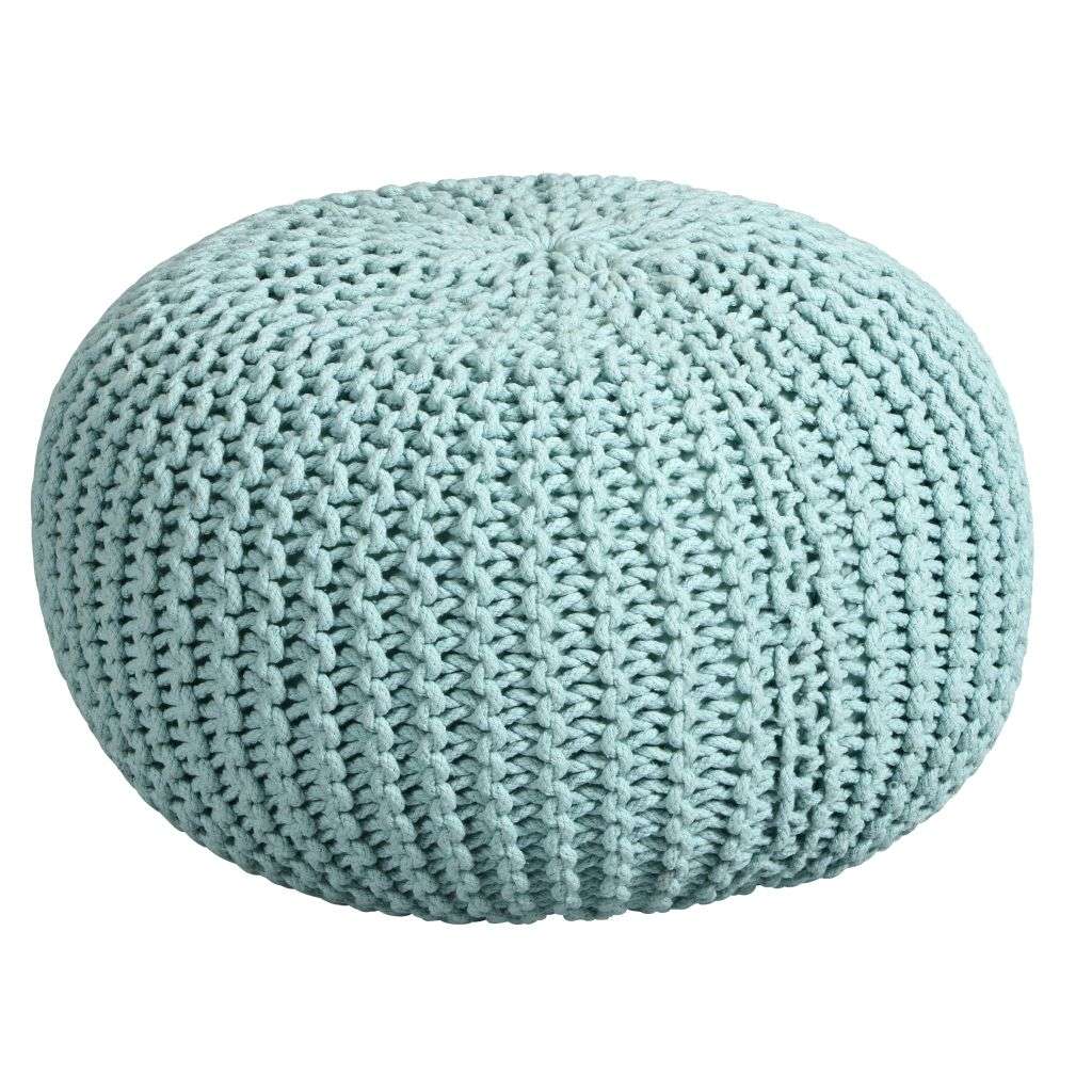 Gebreide poef