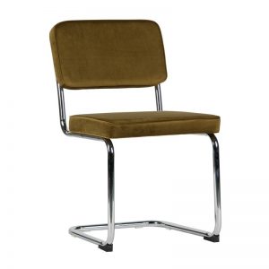 Groene fluwelen stoel