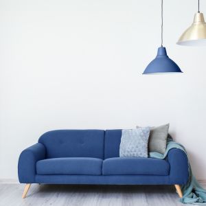 blue sofa